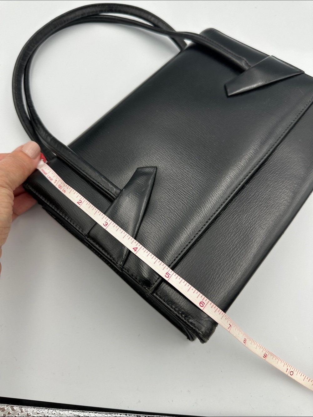 Vintage Black Leather Purse - Picture 8 of 12